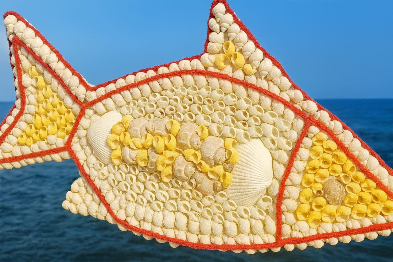 “Natural Shark Eye Shell Handmade Art Collection”